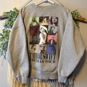 Taylor Swift The Eras Tour Gray Sweatshirt